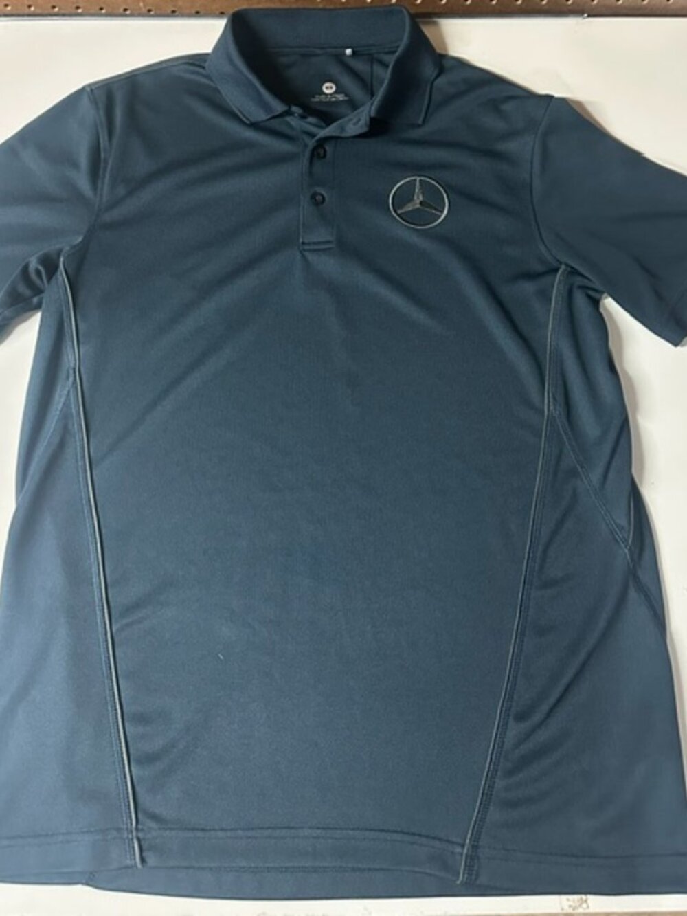 Clique MERCEDES BENZ Dark Gray Medium Performance Polo Embroidered Logo